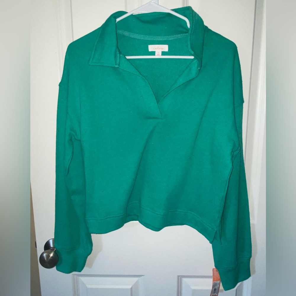 Colsie Green Women's Top